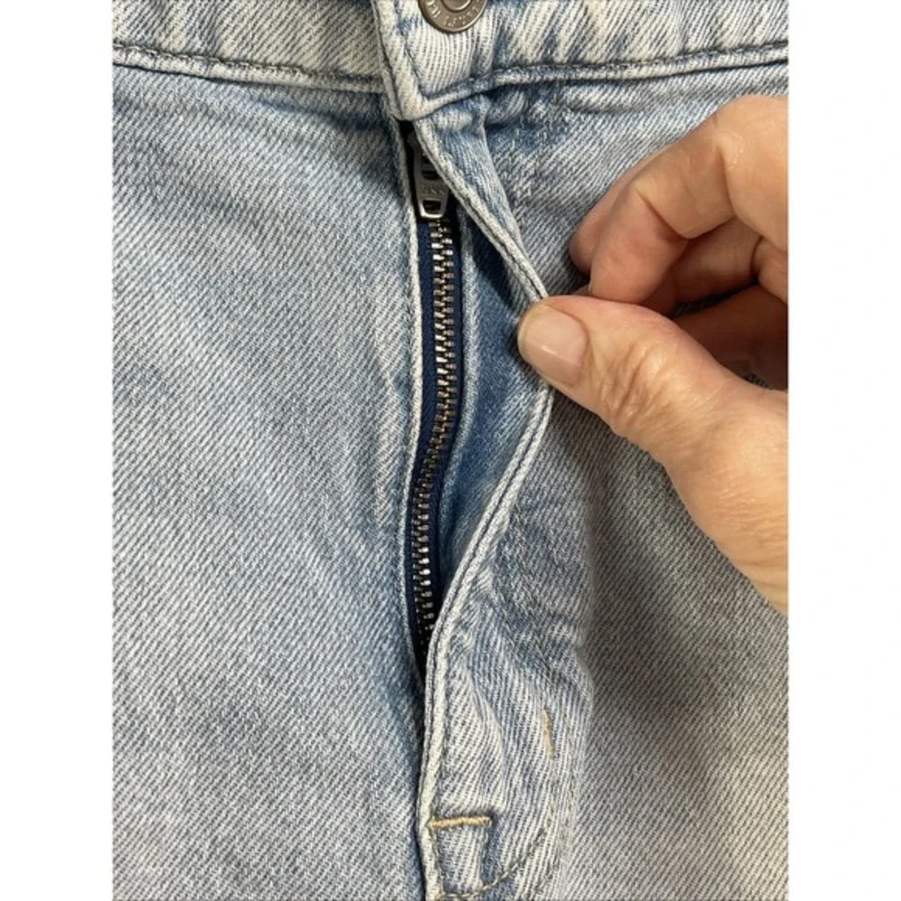 Vintage Y2K Lauren Ralph Lauren‎ black label Jean Shorts 14 raw hem light wash